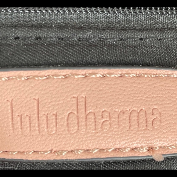 SALE TODAY Lulu Dharma Large Dusty Pink Napa Woven Vegan Leather LIKE NEW - Picture 8 of 9